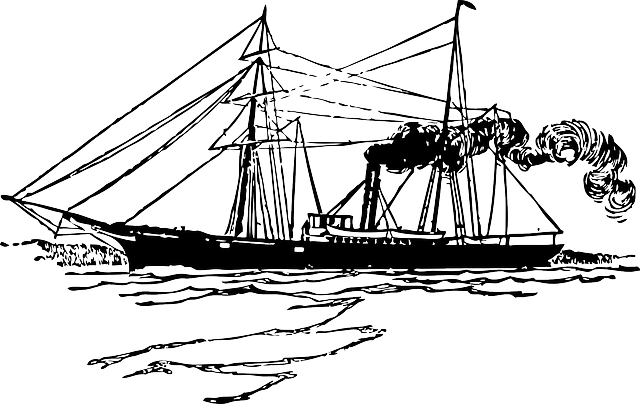 inmigración en Argentina ilustrada en un barco